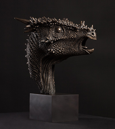 Dracorex Hogwartsia Sculpture by Christopher Darga