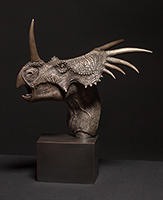 Styracosaurus 1/4 Life Size Bronze Edition of 40 and Painted Resin